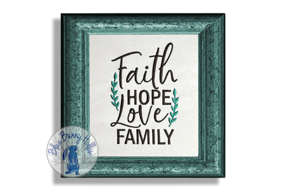 Faith Hope Love Family: A Holiday Embroidery Review