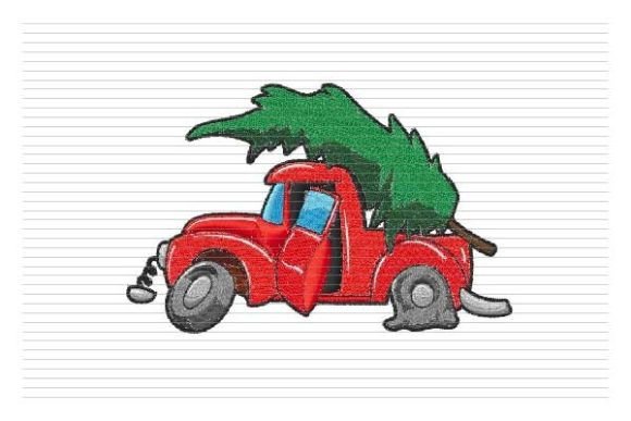 Review: Christmas Truck Funny Tree Embroidery